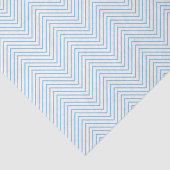 Chevron Line Tissue Paper - Light Blue op White Tissuepapier (Detail)