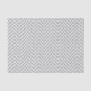 Chevron Line Tissue Paper - White on Grey Tissuepapier