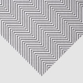 Chevron Line-weefselpapier - zwart op wit Tissuepapier (Detail)