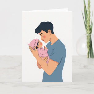 Chevron Loving Gaze Babykaart Kaart