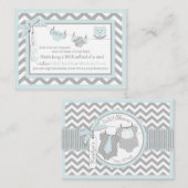 Chevron Luier Stropdas Jumper Uil Breng een Boek K Informatiekaartje (Voorkant / Achterkant)