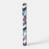 Chevron Marbre Rose Bleu Blanc (Côté gauche)