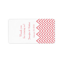 Chevron Mariage moderne lave Étiquette