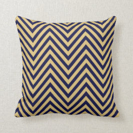 Chevron - marine zand kussen