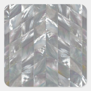 Chevron Moeder van Pearl Vierkante Sticker