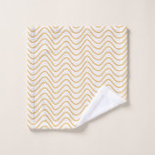 Chevron Motif Jaune Et Crème Zigzag (Gant de toilette)