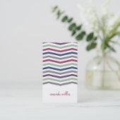 Chevron Multi-Color Calling Card Contactkaartje (Staand voorkant)