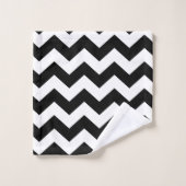 Chevron noir (Gant de toilette)