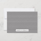 Chevron noir/blanc avec Faire-part 3x5 Grad (Dos)