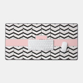 Chevron noir blanc et blanc (Clavier et souris)
