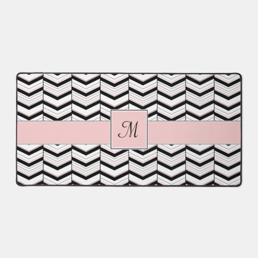 Chevron noir blanc et blanc (Recto)