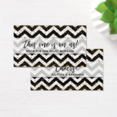 Chevron noir et blanc, billets de boisson en confe (Bureau)