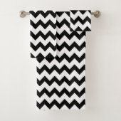 Chevron noir et blanc chic (En situation)