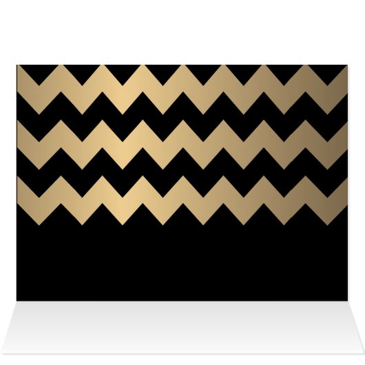 Chevron noir et or - blanc (Intérieur Horizontal (haut))
