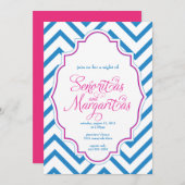 CHEVRON - nuit de filles - invitation (Devant / Derrière)