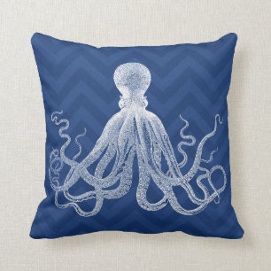 Chevron Octopus Kussen