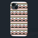 Chevron or ultra chic Samsung Galaxy Note 4 Coque<br><div class="desc">Boîtier téléphonique unique couleur or et corail,  chevron et rayé à motifs. Très chic,  branché et moderne.</div>