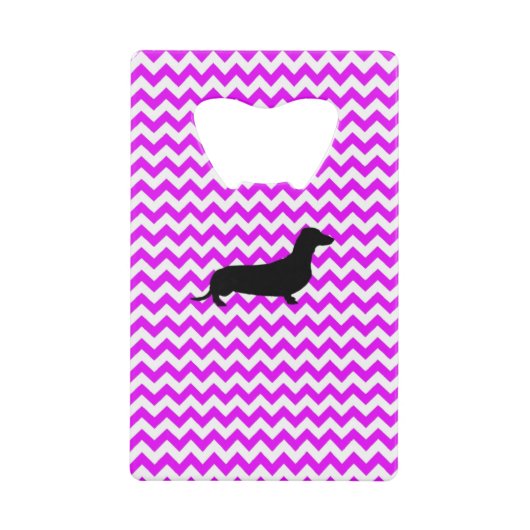 Chevron Parfaitement Rose Avec Dachshund (Devant)