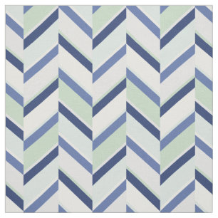Chevron-patroon: afbeelding blauw en groen stof