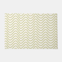 Chevron Patroon Lime Groen op Crème Wit Zigzag