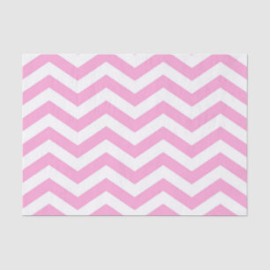 Chevron Patroon Roze en Wit Tissuepapier
