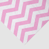 Chevron Patroon Roze en Wit Tissuepapier (Detail)