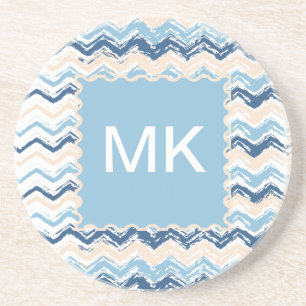 Chevron-patroon van de Stille Oceaan Zandsteen Onderzetter