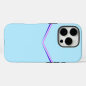  Chevron Patroonontwerp op lichtblauw Case-Mate iPhone Case (Achterkant (horizontaal))