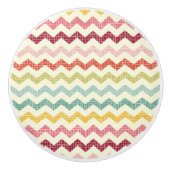 Chevron Pattern 4 Keramische Knop (Voorkant)