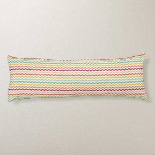 Chevron Pattern 4 Lichaamskussen (Achterkant)