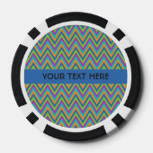 Chevron Pattern aangepaste poker chips (Achterkant)
