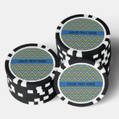 Chevron Pattern aangepaste poker chips (Opstapeling)
