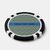 Chevron Pattern aangepaste poker chips (Enkel)