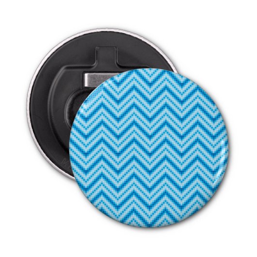 Chevron Pattern Achtergrond Button Flesopener (Voorkant)