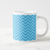 Chevron Pattern Achtergrond Extra Grote Mok (Rechts)