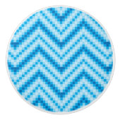 Chevron Pattern Achtergrond Keramische Knop (Voorkant)