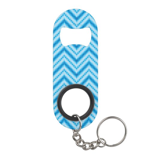 Chevron Pattern Achtergrond Sleutelhanger Flessenopener (Achterkant)