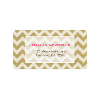 Chevron Pattern Adresetiketten Etiket