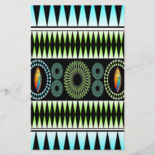 Chevron Pattern Briefpapier (Voorkant)