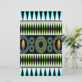 Chevron Pattern Briefpapier (Staand voorkant)
