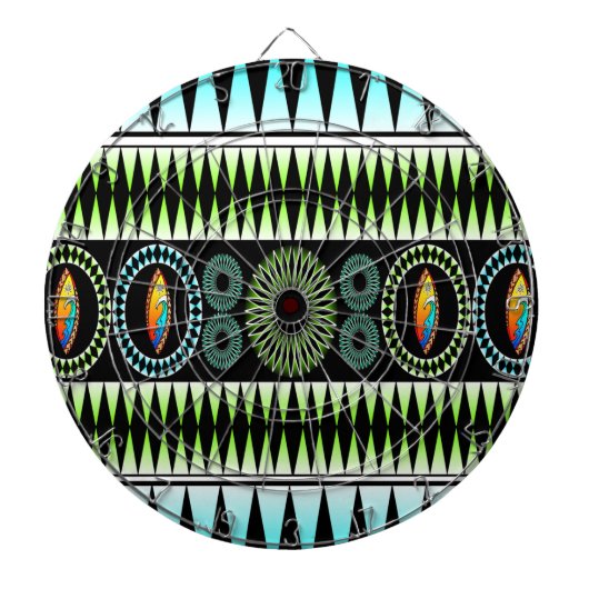 Chevron Pattern Dartbord (Voorkant)