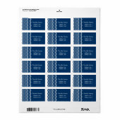 Chevron Pattern Etiket (Full Sheet)