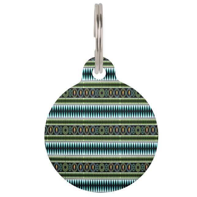 Chevron Pattern Huisdierpenning (Voorkant)