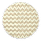 Chevron Pattern Keramische Knop (Voorkant)