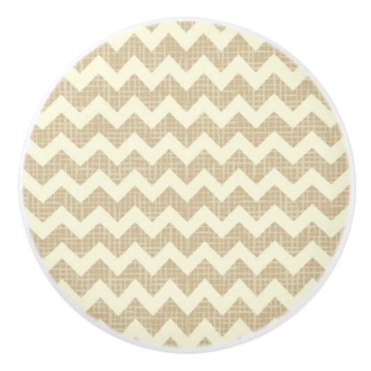 Chevron Pattern Keramische Knop (Voorkant)