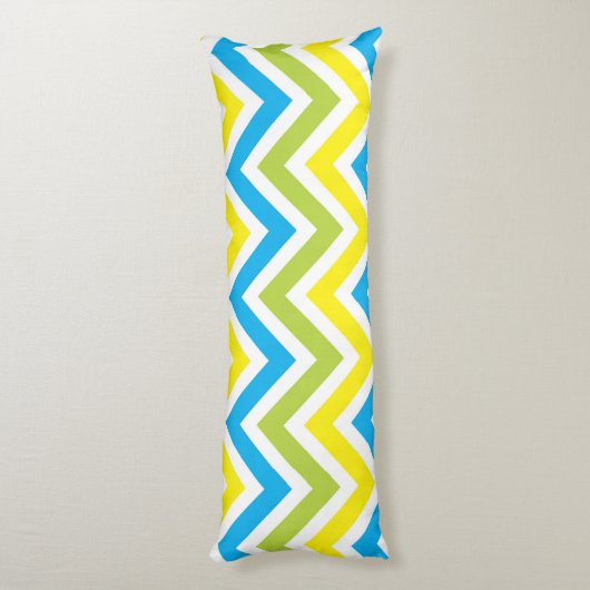 Chevron Pattern Lichaamskussen (Achterkant (Verticaal))