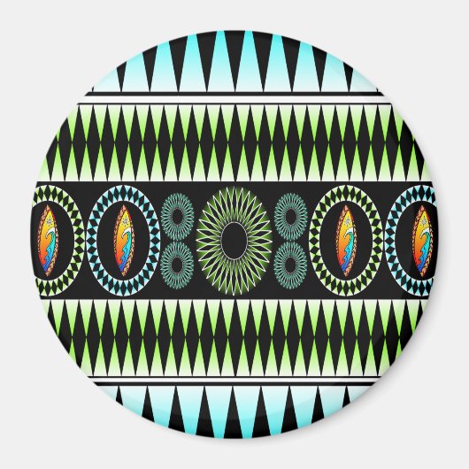 Chevron Pattern Magneet (Voorkant)