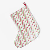 Chevron Pattern Monogram kerstaking Grote Kerstsok (Achterkant (Hangend))