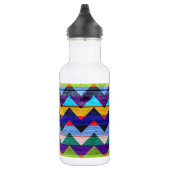 Chevron Pattern on Wood Texture #2 Waterfles (Rechts)