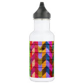 Chevron Pattern on Wood Texture Waterfles (Rechts)